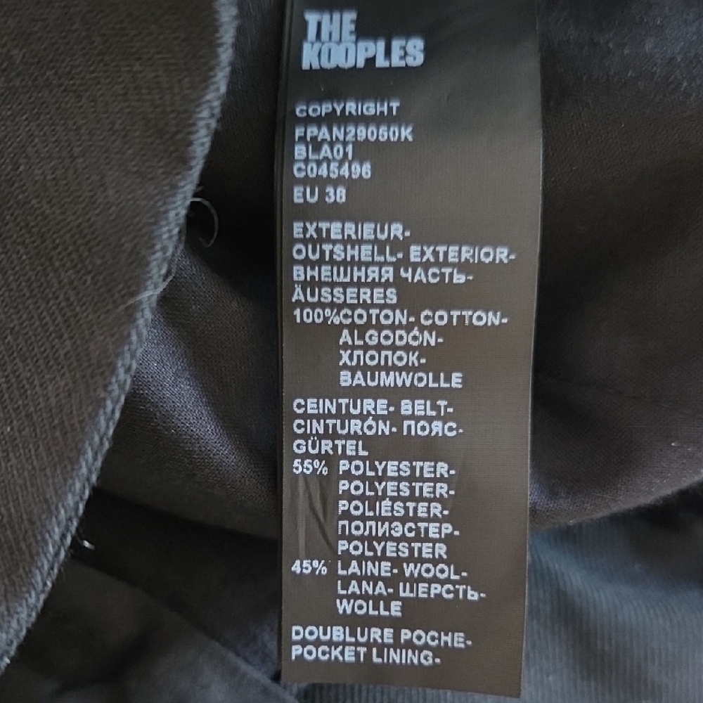 The Kooples Black Corduroy Trousers - NWOT - Picture 9 of 9